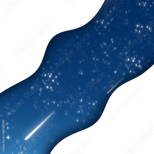 purple and blue galaxy with stars. Fantasy imagination Deep space and meteor. space exploration. The spaceship sails alone in the starry universe.