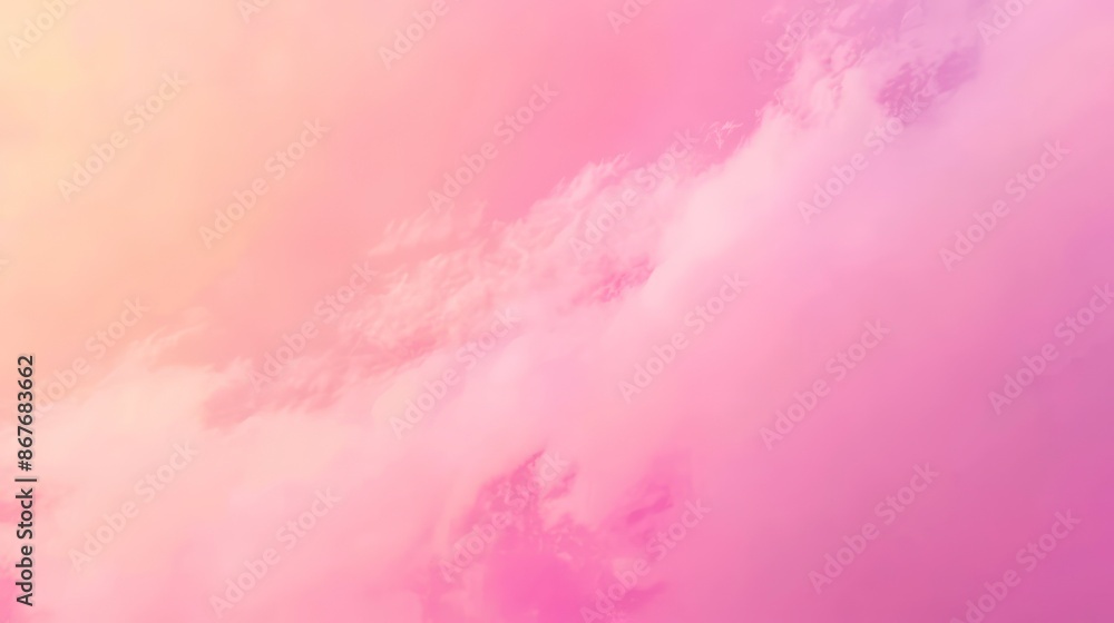 Obraz premium pastel pink gradient background illustration soft vibrant, subtle ombre, hue tone pastel pink gradient background. Generative AI