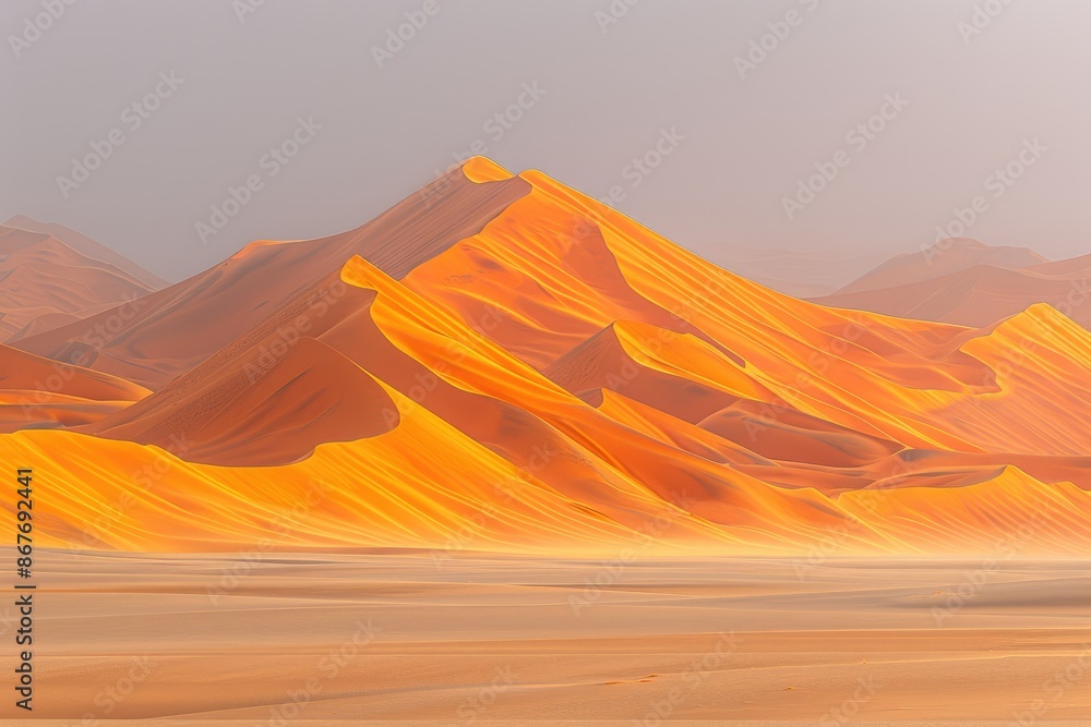 Naklejka premium rolling sand dunes professional photography