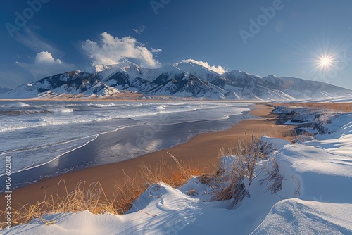Fototapeta Naklejka Na Ścianę i Meble -  rolling sand dunes professional photography