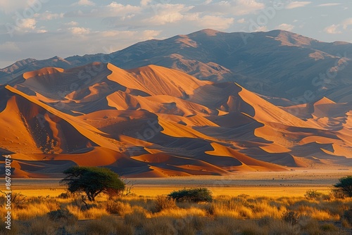 Fototapeta Naklejka Na Ścianę i Meble -  rolling sand dunes professional photography