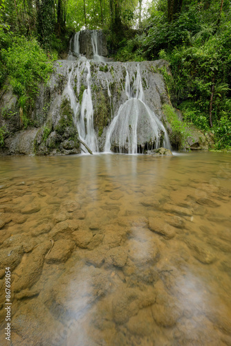 Cascada del Alcantarillón o del Pingon, Infiesto, Asturias, España - Alcantarillon or Pingon waterfall, Infiesto, Asturias, Spain photo