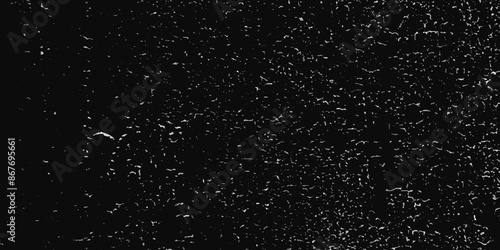 Abstract old wall surface on black background textrue with white scratches and crackes. Dust and scratches design decorate the floor tiles and home. Vintage grunge scratched background, overley,