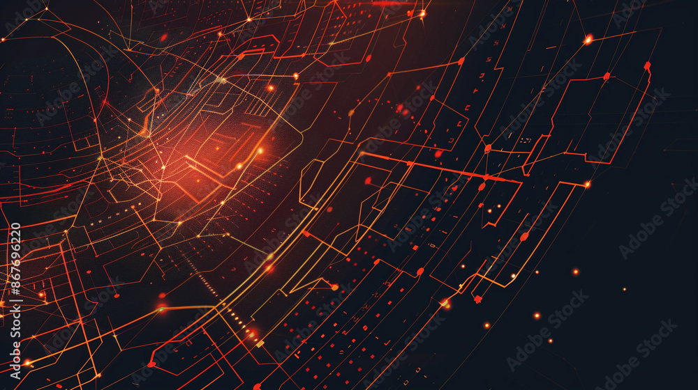 Fototapeta premium masthead background image on cybersecurity theme