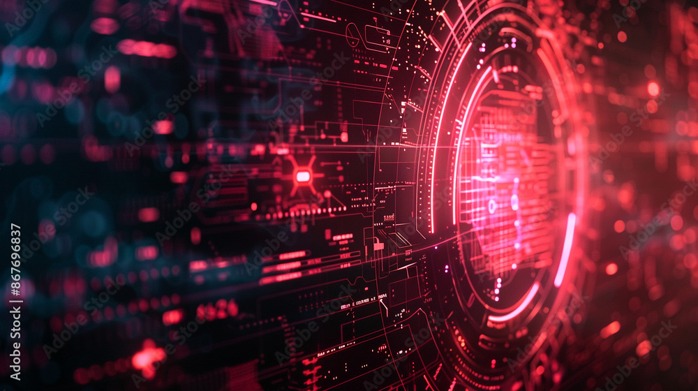 Obraz premium masthead background image on cybersecurity theme