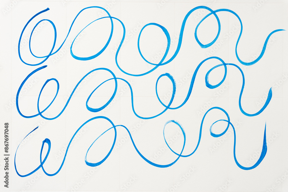 cursive or looping blue line on card stock with micro perforations cursive or looping blue line on card stock with micro perforations
