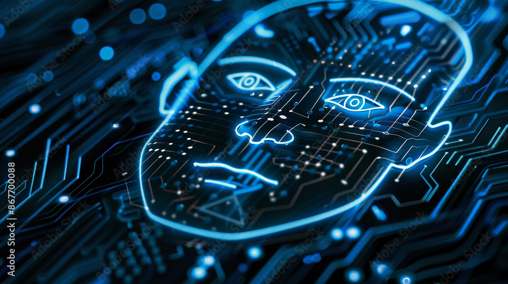 Fototapeta premium masthead background image on cybersecurity theme