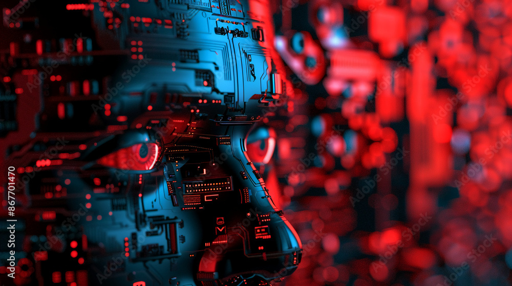 Fototapeta premium masthead background image on cybersecurity theme