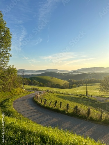 Landscape with a road