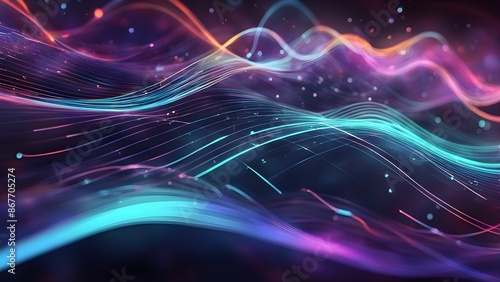 Wallpaper Mural A blue background with many small dots that look like stars Torontodigital.ca