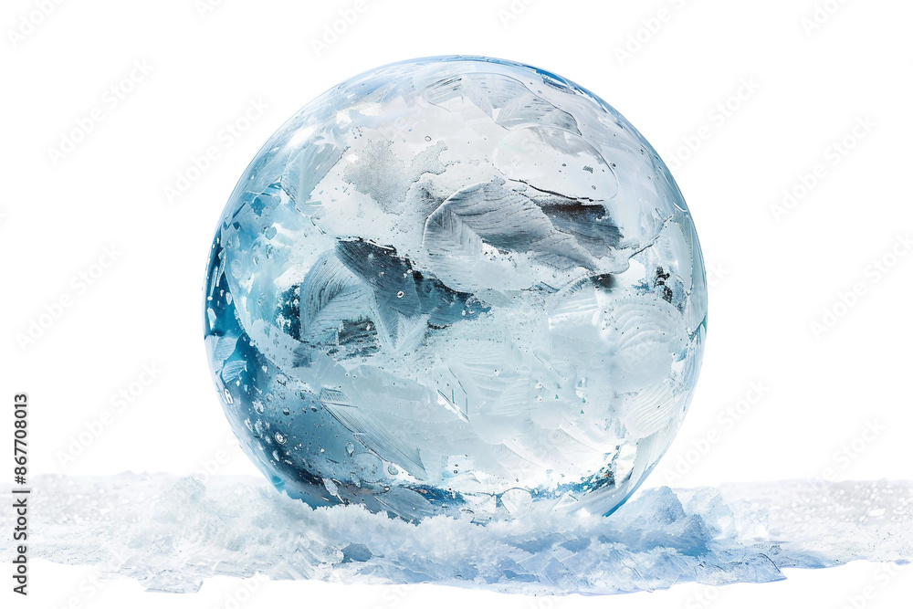 Methane Ice Bubble isolated on transparent background Methane Ice Bubble isolated on transparent background
