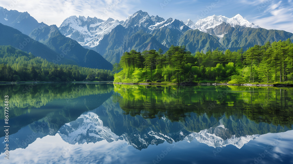 Fototapeta premium reflection in the lake