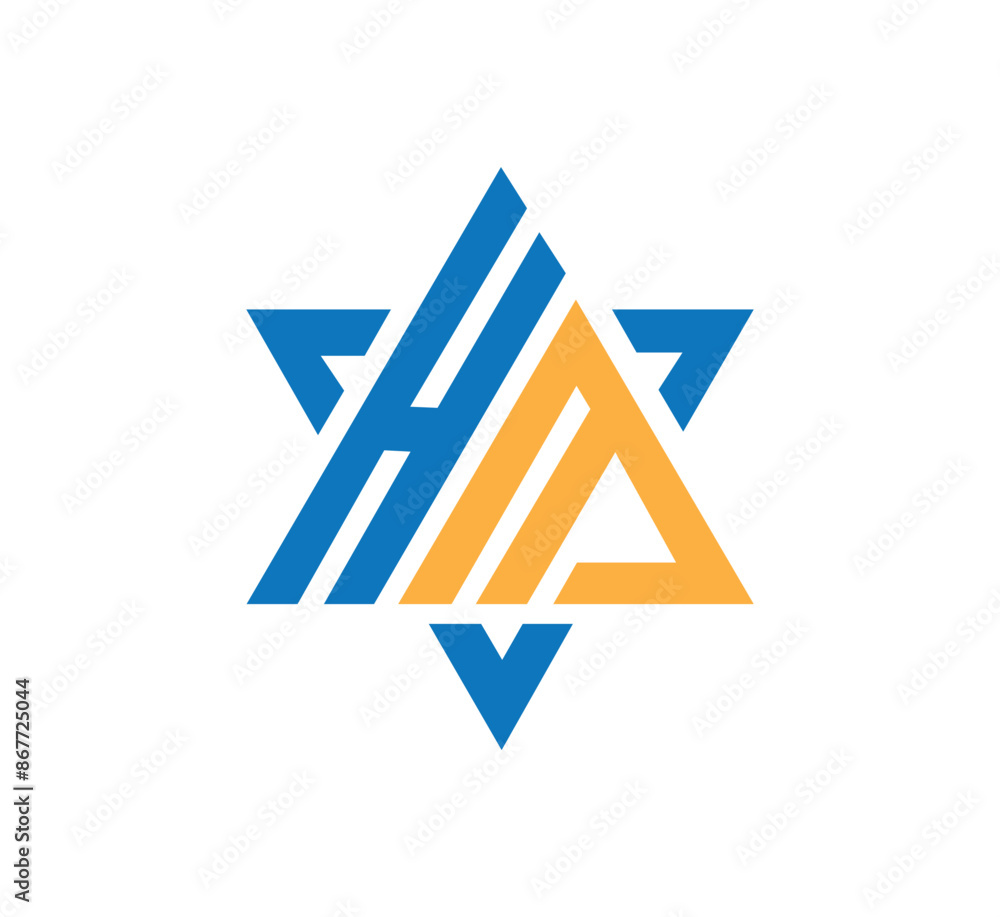HM initial logo design vector HM initial logo design vector