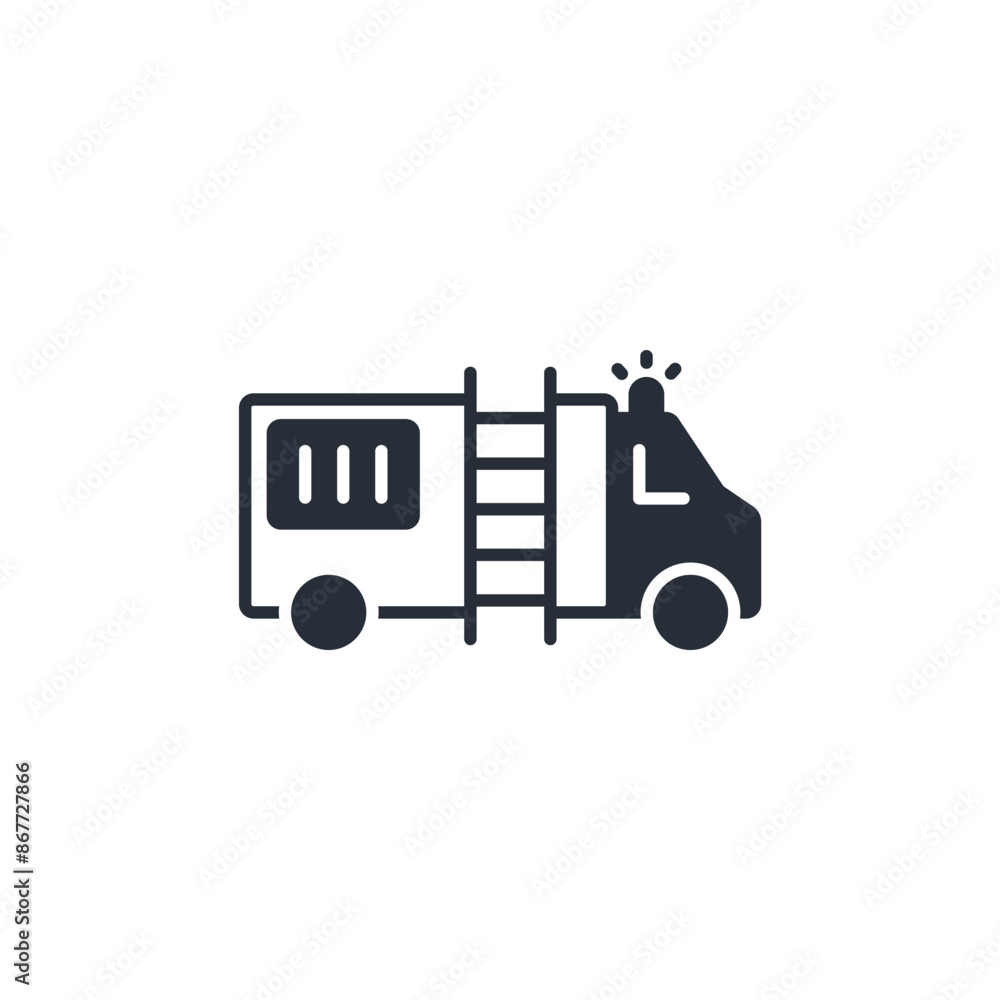 Fire truck icon. vector.Editable stroke.linear style sign for use web design,logo.Symbol illustration. Fire truck icon. vector.Editable stroke.linear style sign for use web design,logo.Symbol illustration.
