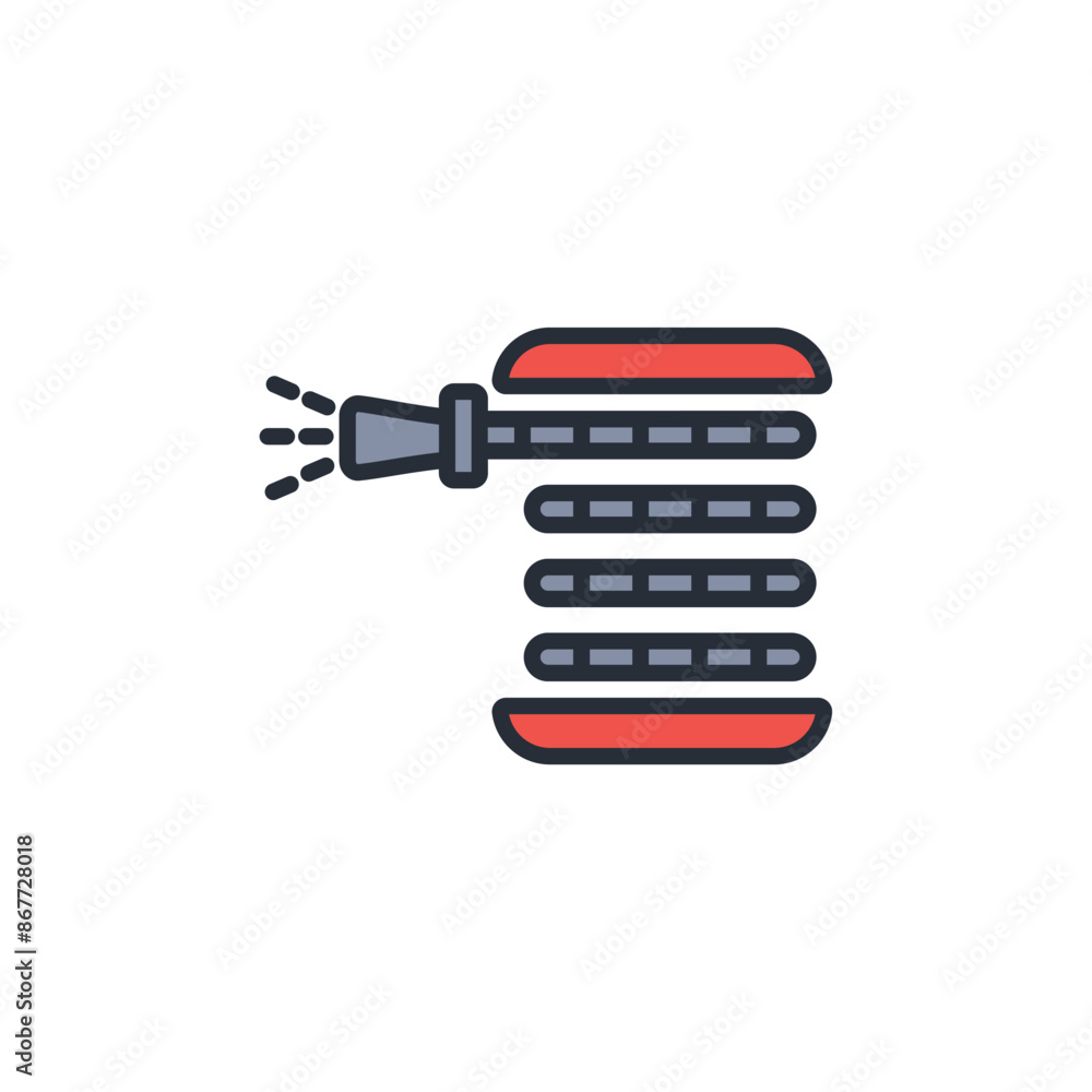 hose icon. vector.Editable stroke.linear style sign for use web design,logo.Symbol illustration. hose icon. vector.Editable stroke.linear style sign for use web design,logo.Symbol illustration.