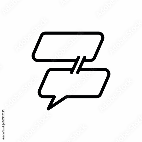 double speech bubble talk icon