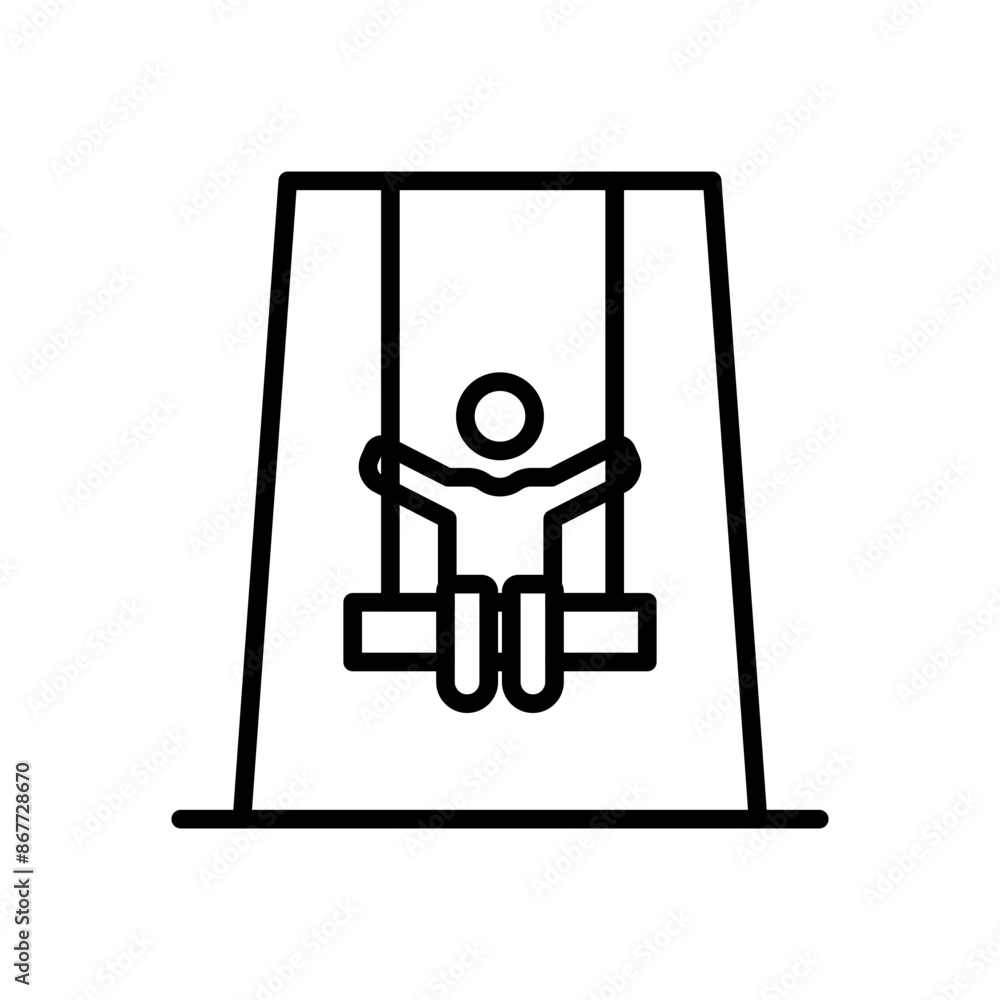 Swing Icon Set Playground Equipment Illustrations for Children and Outdoor Activities Swing Icon Set Playground Equipment Illustrations for Children and Outdoor Activities