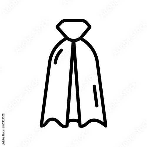 Invisibility Cloak Icon Set Fantasy Illustrations for Magic and Storytelling