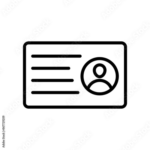 Identification Card Icon Set Personal ID Illustrations for Security and Verification