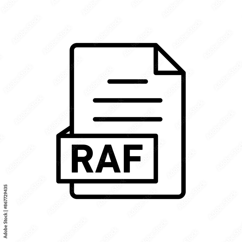 RFA File Icon Set Digital Document Illustrations for Technology and Business RFA File Icon Set Digital Document Illustrations for Technology and Business