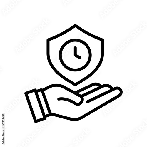 Save or Care Time Icon Set Time Management Illustrations for Productivity and Efficiency