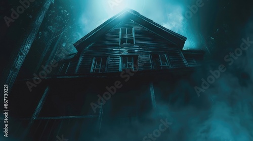 Spooky Ghost Encounter in an Old House photo