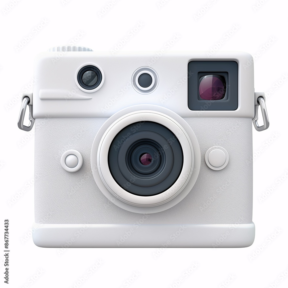 Camera white white background 3d Camera white white background 3d