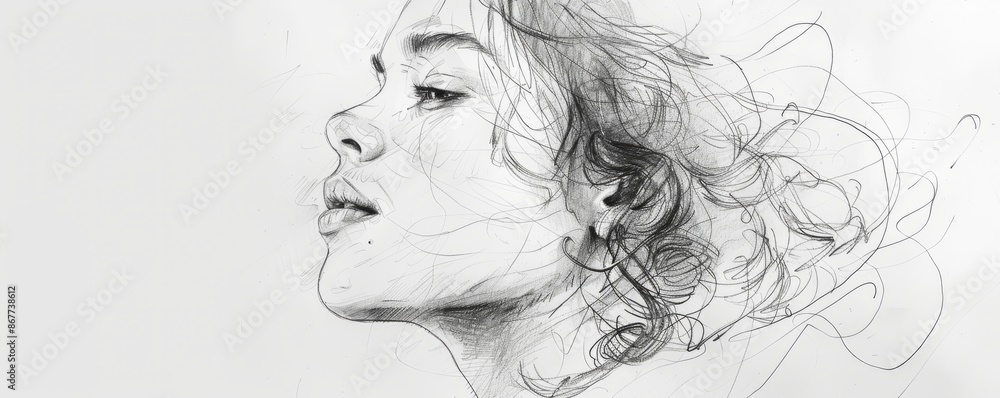A line drawing that captures the essence of a subject with simple strokes. A line drawing that captures the essence of a subject with simple strokes.