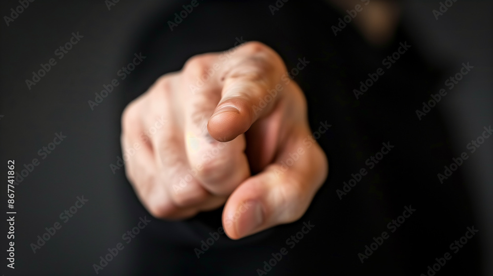 businessman hand in suit pointing straight to camera businessman hand in suit pointing straight to camera