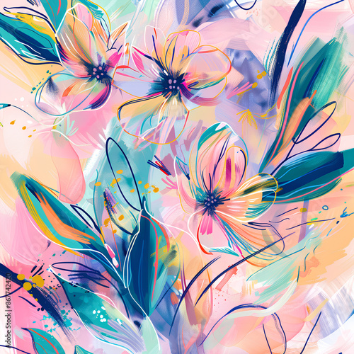 abstract floral background
