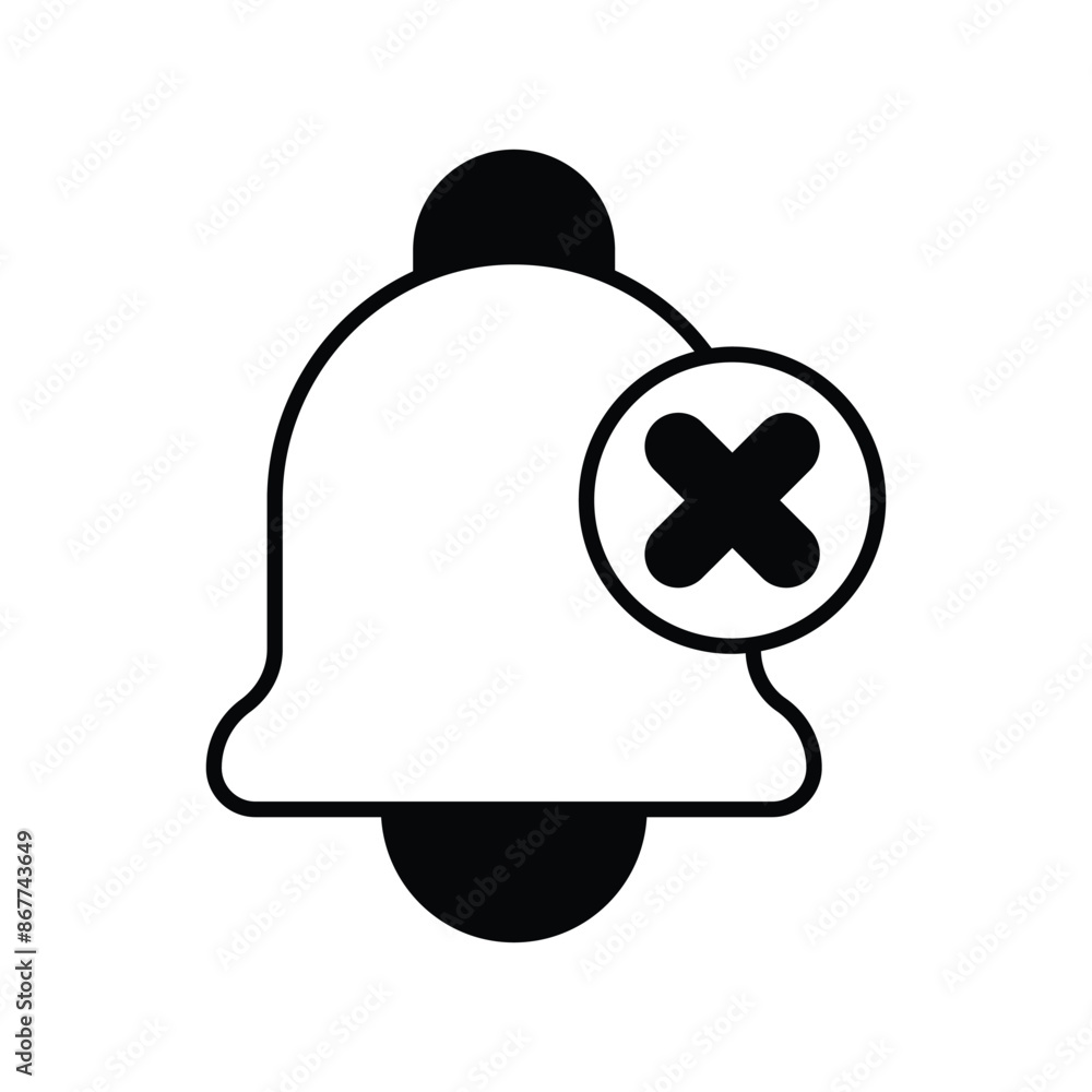 silent icon with white background vector stock illustration silent icon with white background vector stock illustration