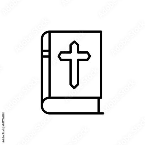 bible line icon