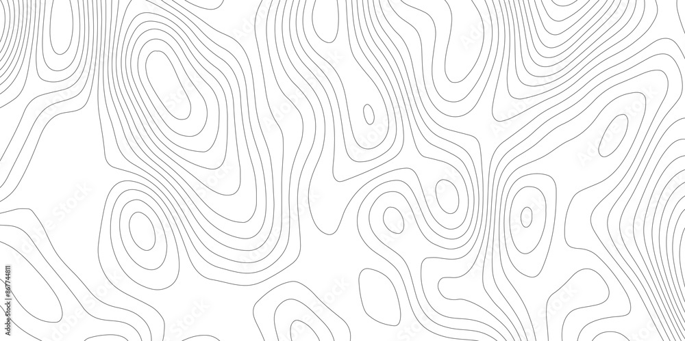 Abstract background wavy topographic line map. Contour geography map grid abstract backdrop. Seamless pattern and banner design. Modern and dynamic feel to topographic mapping vector illustration. Abstract background wavy topographic line map. Contour geography map grid abstract backdrop. Seamless pattern and banner design. Modern and dynamic feel to topographic mapping vector illustration.