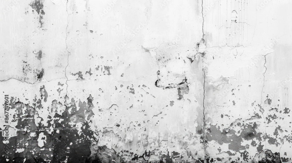 Obraz premium Grunge Background Featuring a White Wall Texture