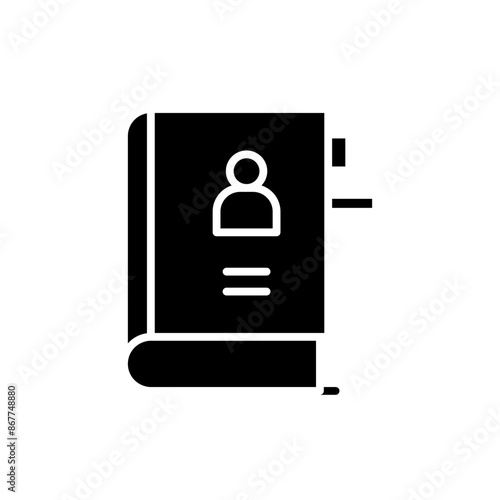 phonebook glyph icon