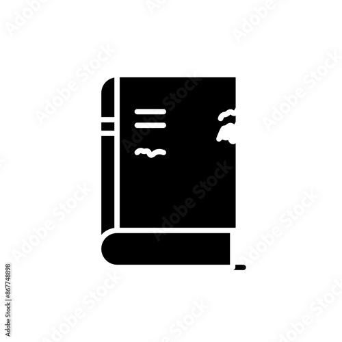 teared book glyph icon