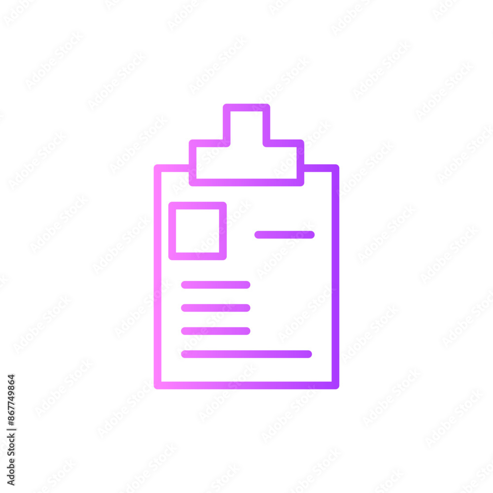 clipboard gradient icon clipboard gradient icon