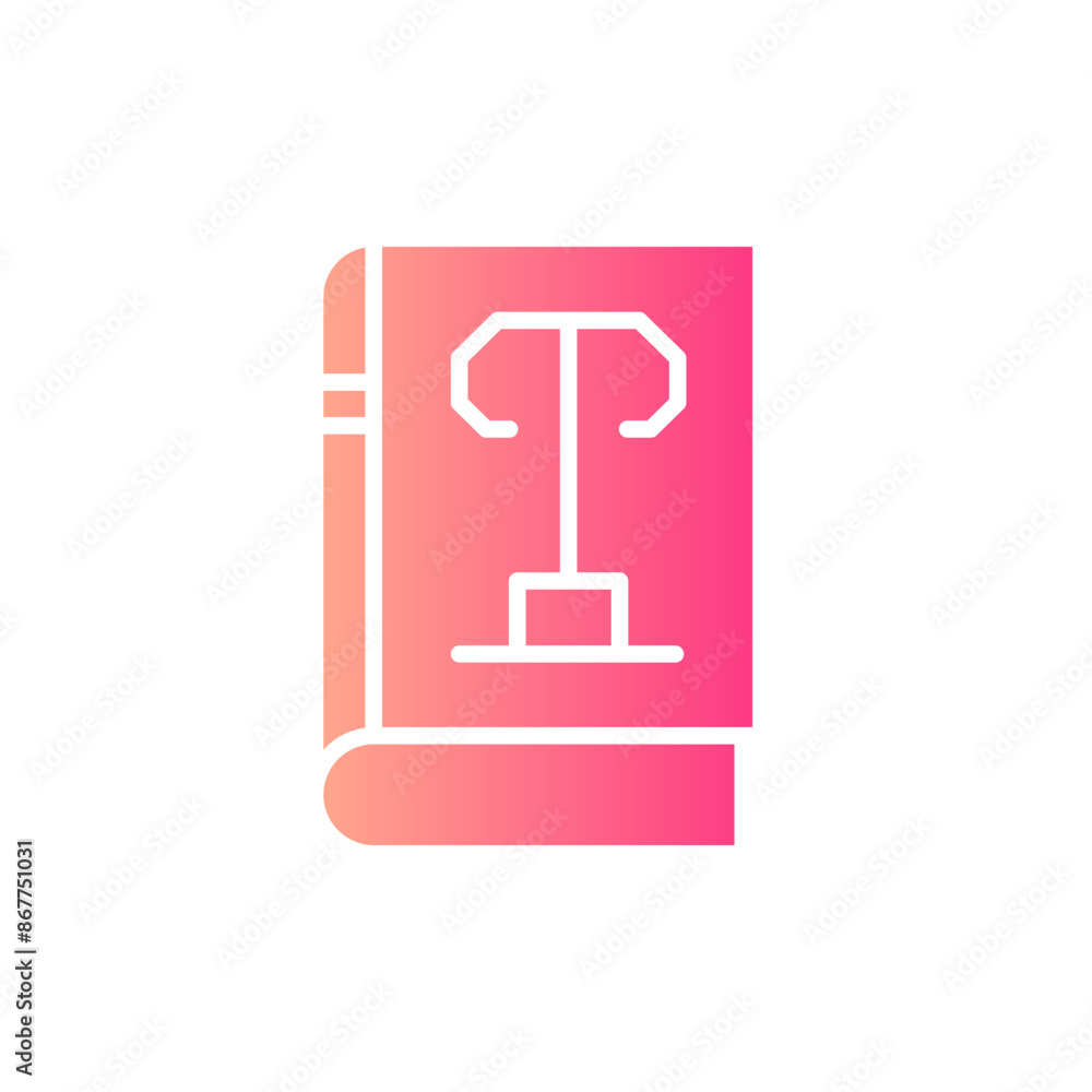 law book gradient icon