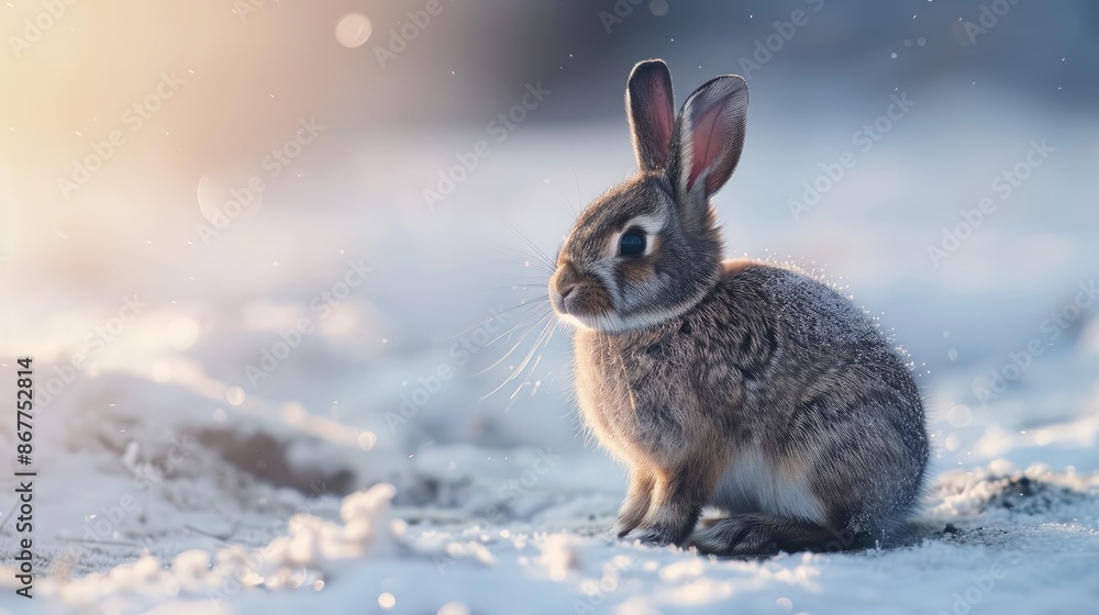 Dark Rabbit Against White Surface Dark Rabbit Against White Surface