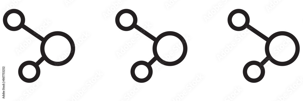 Network connection icon set in two styles isolated on white background . Vector illustration Network connection icon set in two styles isolated on white background . Vector illustration