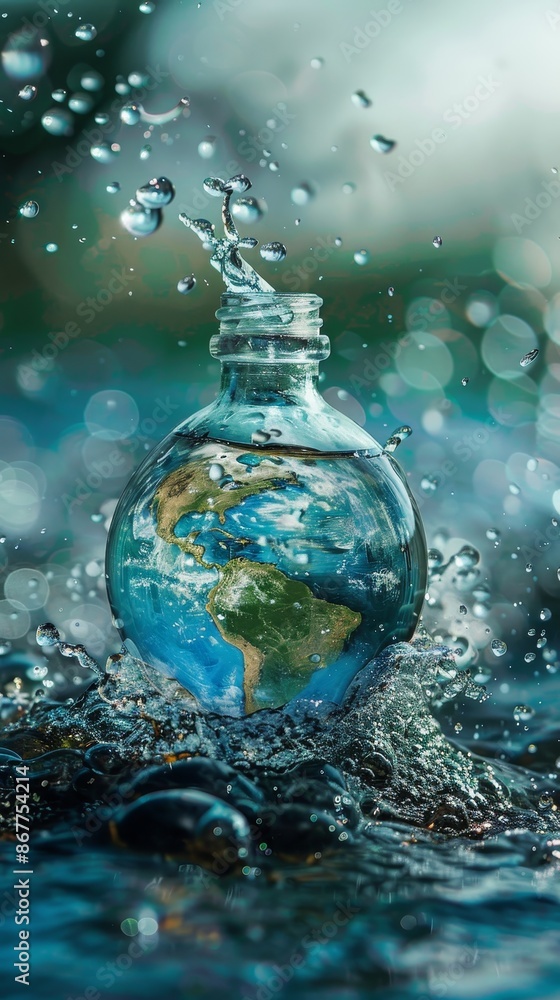 Virtual Event Flyer for Clean Water Awareness and Global Discussions Virtual Event Flyer for Clean Water Awareness and Global Discussions