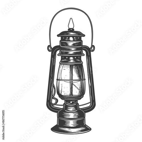 Vintage lantern pendant lamp industrial style full with engraving style black color only
