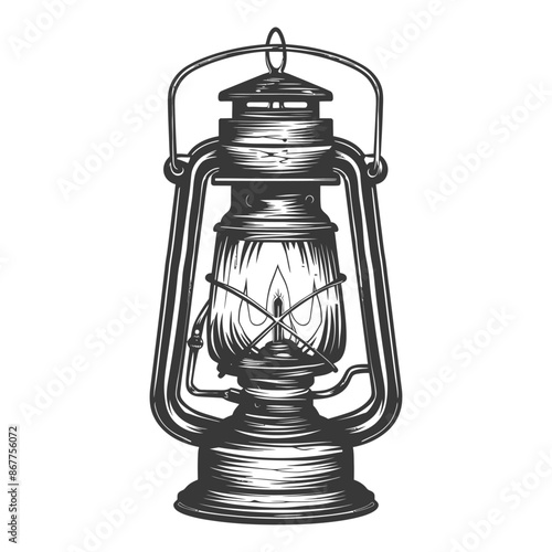 Vintage lantern pendant lamp industrial style full with engraving style black color only