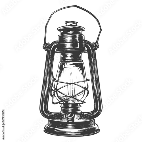 Vintage lantern pendant lamp industrial style full with engraving style black color only
