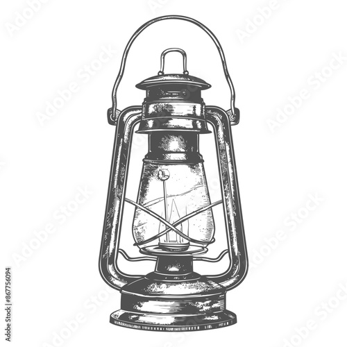 Vintage lantern pendant lamp industrial style full with engraving style black color only
