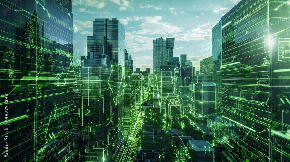 Futuristic Green Energy Solutions: Holographic Visualization for Carbon Reduction Futuristic Green Energy Solutions: Holographic Visualization for Carbon Reduction