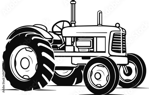 Tractor vector illustration