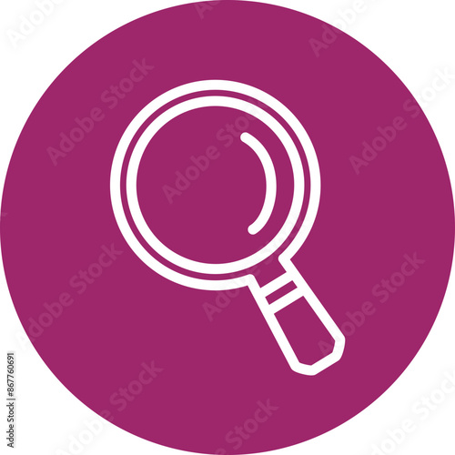 Search Vector Line White Circles Multicolors