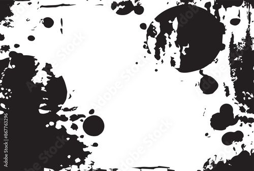 Abstract painting. Ink handmade image. Modern artistic pattern. Creative artwork. Grunge texture. Contemporary art. Artistic canvas.