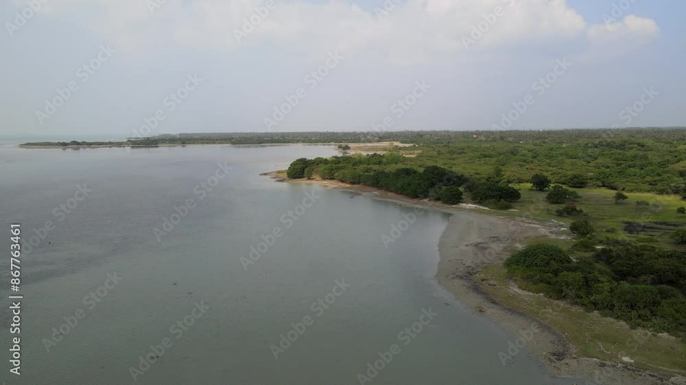 The aerial view of the North Coast of Sri Lanka The aerial view of the North Coast of Sri Lanka